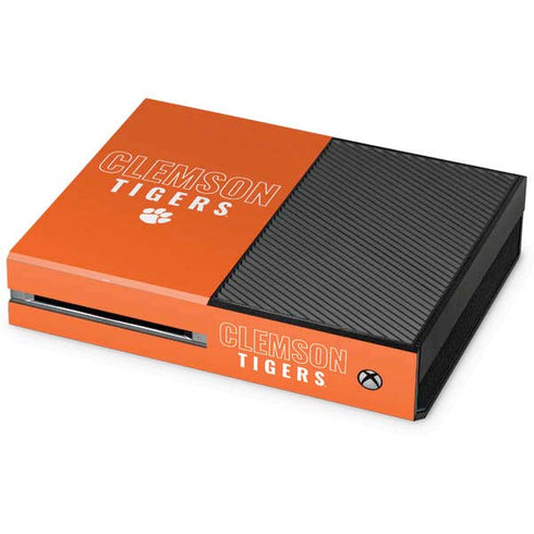 Clemson University Tigers Logo Xbox One Console Skin